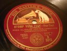 JAZZ FRED ELIZALDE CAMBRIDGE UNDERGRADUATES Stomp Your Feet/Clarinet  HMV 5315