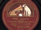 Victor Pascal cello Denise Herbrecht harpe Massenet / Gounod  Gramophone  78 rpm