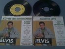 ELVIS- A LITTLE LESS CONVERSATION- PROMO AND REGULAR 45'S WITH PICTURE SLEEVES