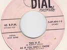 DON BURTON & THE FADS-this is it +3  DIAL EP 494    RARE ROCKABILLY EP