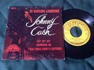 JOHNNY CASH Rarest SUN EP 45 & Picture Sleeve Cover  So Doggone Lonesome