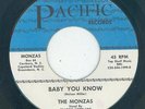 Carolina Garage- Monzas - Baby You Know / Where Is Love - Pacific