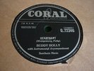 BUDDY HOLLY CRICKETS 78. HEARTBEAT / WELL...ALL RIGHT  CORAL VG+