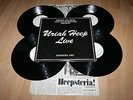URIAH HEEP LIVE JANUARY 1973 WHITE LABEL PROMO GATEFOLD 4 VINYL LP (ISLD1) RARE