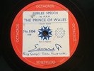 H.R.H. THE PRINCE OF WALES - ‘JUBILEE SPEECH’ 1935 BRODCAST ON RARE OCTACROS 78