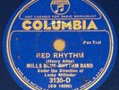 Mills Blue Rhythm Band-Red Rhythm Columbia Royal Blue wax 3135-D 78 Red Allen