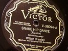 Snake Hip Dance-Wilton Crawley & His Orchestra-Scroll Victor V-38094 (hot 1929)
