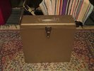 Vintage Record Case Heavy Steel Brown Platter Pac 1960's EX