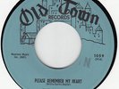 SOLITAIRES- PLEASE REMEMBER MY HEART-OLD TOWN 45#1059-  EX 1959 DOO WOP HEAR IT