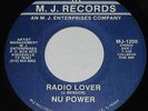 NU POWER Radio Lover/Once Upon A Time 45 rpm MODERN SOUL SYNTH BOOGIE FUNK RAP