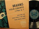 Gerhard Manke, Abendroth/Brahms Violin Concerto Urania MONO