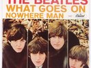 THE BEATLES: What Goes On / Nowhere Man CAPITOL 5587 w/ PS 45 VG++ Scranton