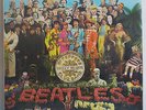 THE BEATLES Sgt. Pepper's Lonely Hearts Club Band - UK Black & Silver Stereo LP