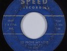 Blues Rocker 45 TV SLIM To Prove My Love SPEED HEAR