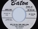 Doo Wop 45 HEARTS Until The Real Thing Comes Along BATON HEAR