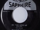 Doo Wop Rocker 45 NOBLES Do You Love Me SAPPHIRE HEAR