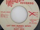 RARE NORTHERN SOUL PROMO 45/ MARY LOVE 