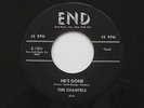 CHANTELS He's Gone /  The Plea End Doo Wop Girl Group 45 HEAR