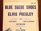 ELVIS PRESLEY- Blue Suede Shoes EPA 747 rare TEMPORARY PREVIEW sleeve