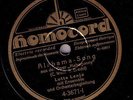 Lotte Lenya Alabama Song 78 Homocord 1930 Kurt Weill Brecht Doors David Bowie