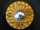CHUCK WOOD rare northern soul Seven Days Too Long Roulette 45 LISTEN
