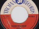 PIONEERS Trouble dey a brush 45 rare SKA rocksteady SKINHEAD REGGAE mod HEAR ?
