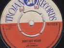 Carl DAWKINS don't get weary 45 rare SKA rocksteady SKINHEAD REGGAE mod HEAR ?