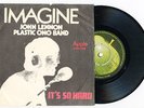 9235 JOHN LENNON & PLASTIC ONO BAND - IMAGINE - RARE NORWAY 45/PS