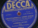 ANDREWS SISTERS.VIC SCHOEN. CHATTANOOGA CHOO CHOO / FOR ALL WE KNOW. 78. HEAR