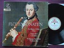 COLUMBIA gold/cream, 2 LP box,BACH: Sonatas for Flute,ZÖLLER, RUF, BOETTCHER, NM