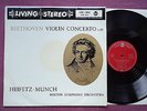 RCA LIVING STEREO, BEETHOVEN: Violin Concerto, HEIFETZ, MUNCH, Boston Symph. NM