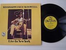 MISSISSIPPI FRED McDOWELL - Live In New York - Vinyl LP rare