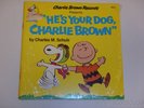HE'S YOUR DOG CHARLIE BROWN Charles Schulz Buena Vista 403 Book & Record SEALED