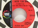 ALDER RAY I NEED YOU BABY MY HEART IS IN DANGER PROMO 45 NORTHERN SOUL MINIT