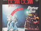 STATUS QUO: Down Down / Nightride 45 (Japan, PS insert, white label) rare Rock
