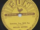 RARE SUN / FLIP ROCKABILLY - MILLER SISTERS with CHARLIE FEATHERS