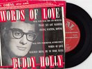 BUDDY HOLLY Words Of Love (CORAL) Australian EP