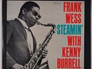 FRANK WESS w/ KENNY BURRELL: Steamin’ PRESTIGE Stereo Trident Jazz LP VG++