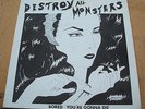 destroy all monsters  bored / your gonna die 1979 cherry red label 72 red single