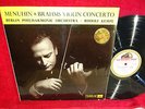 ASD 264 ED1 W/G STEREO UK BRAHMS VIOLIN CONCERTO MENUHIN BPO KEMPE EXC