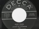 JACKIE LEE COCHRAN: Ruby Pearl / Mama Don't You Think I Know 45 rare Rockabilly