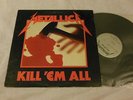 Heavy Metal Vinyl LP -  Metallica - Kill Em All - 1983 STERLING - Megaforce - MR