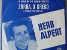 HERB ALPERT Zorba The Greek TOP RARE BRAZIL Picture Sleeve 7