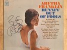 ARETHA FRANKLIN AUTOGRAPHED ALBUM RUNNIN' OUT OF FOOLS ON COLUMBIA RECORDS