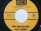 BILLY HAMBRIC New York City Baby Mod Northern Soul 45 (Soho) *HEAR