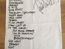 PAUL WELLER - MEMORABILLIA SIGNED AUTOGRAPH ORIGINAL SET LIST BRISTOL 2005 JAM