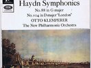 HAYDN Symphonies: 88 & 104 OTTO KLEMPERER (Columbia SAX 2571) UK 1965 stereo LP