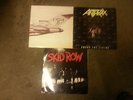 BEASTIE BOYS LICENSED TO ILL ANTHRAX AMONG THE LIVING, SKID ROW 3 LP RECORDS