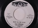 RON WINTERS: Back In The U.s.a. / Let Me Prove It To You 45 (dj) Rockabilly