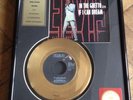 ELVIS 24KT GOLD PLATED RECORDS FRAMED IN THE GHETTO IF I CAN DREAM